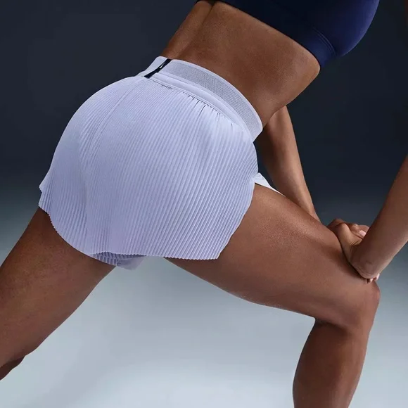 WOMEN'S NIKE AEROSWIFT DRI-FIT ADV MID-RISE 3 INCH BRIEF-LINED SHORTS $80 XXL - Picture 3 of 10